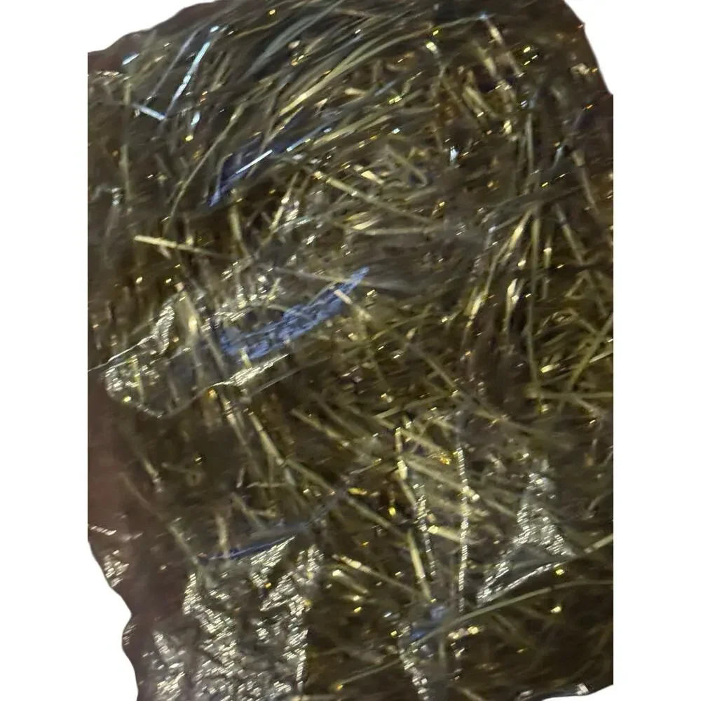 VTG Windsor Wraps Gold Gift Shred Foil Tinsel Wrap Packaging NOS USA Retro Decor